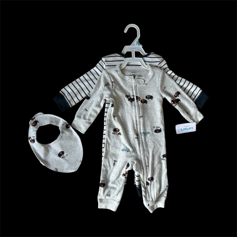 NWT Two Carter's Long Sleeve Onesies